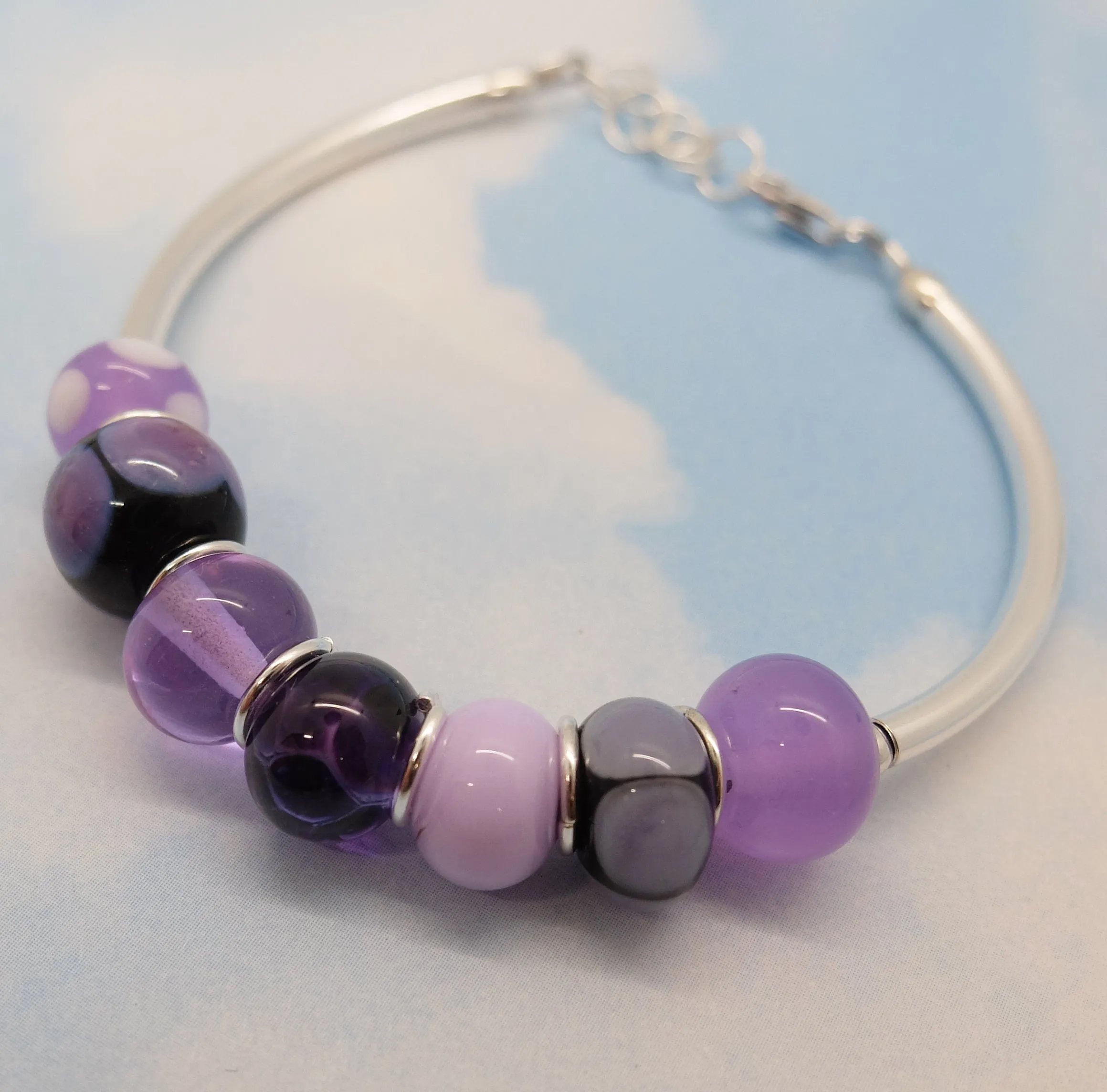 purple passion mini strand bracelet