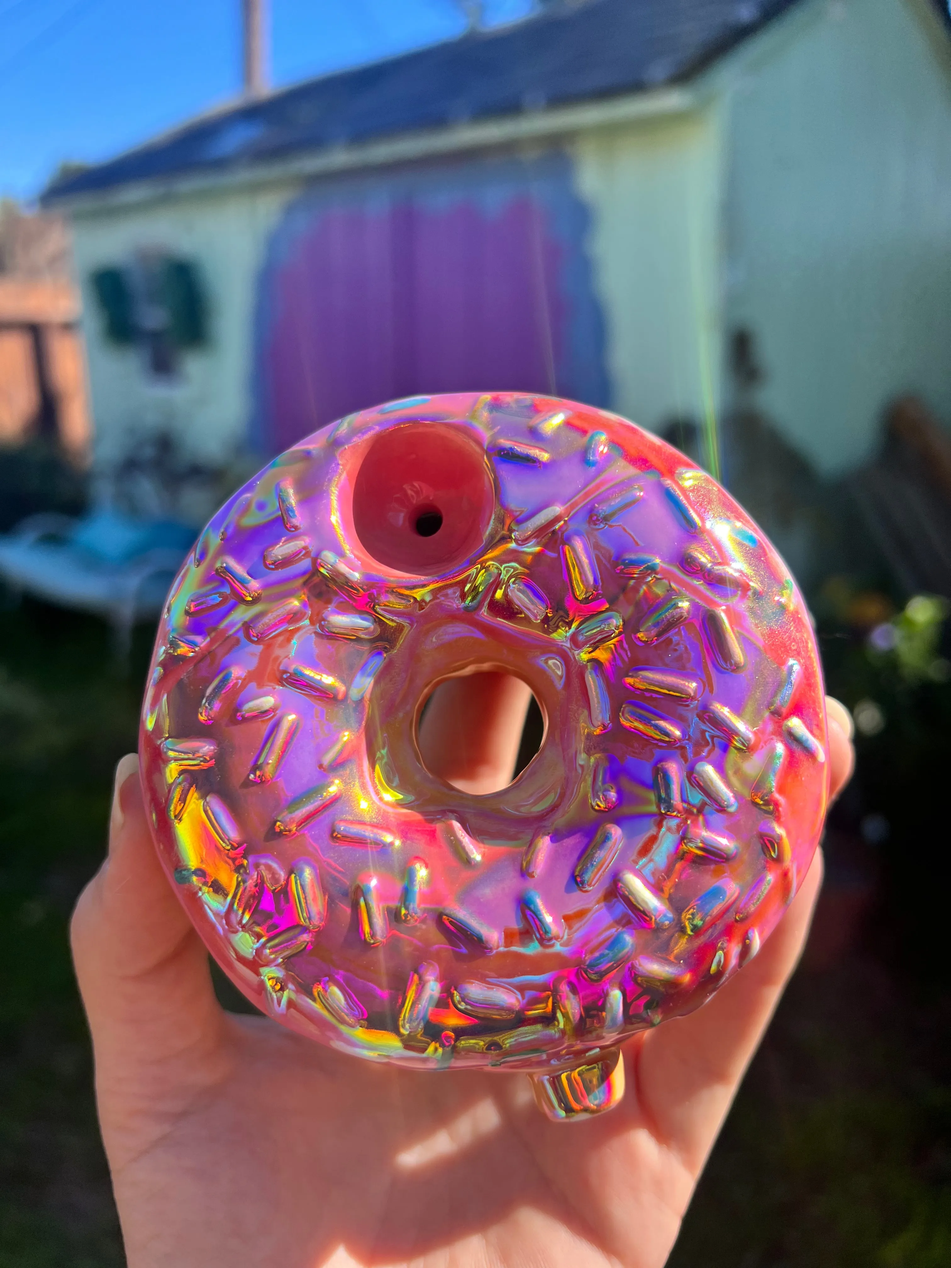 Rainbow ceramic Donut!