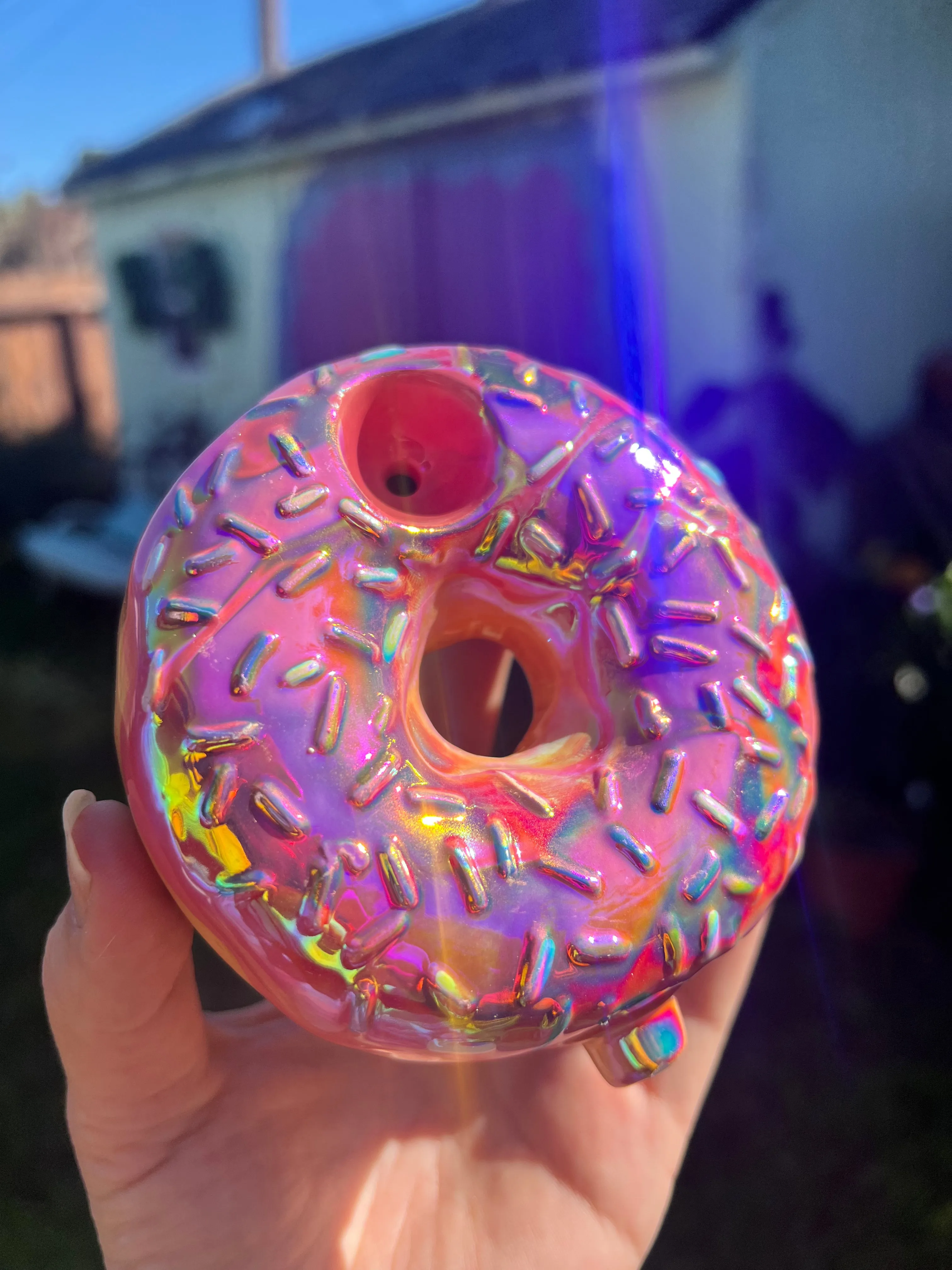 Rainbow ceramic Donut!