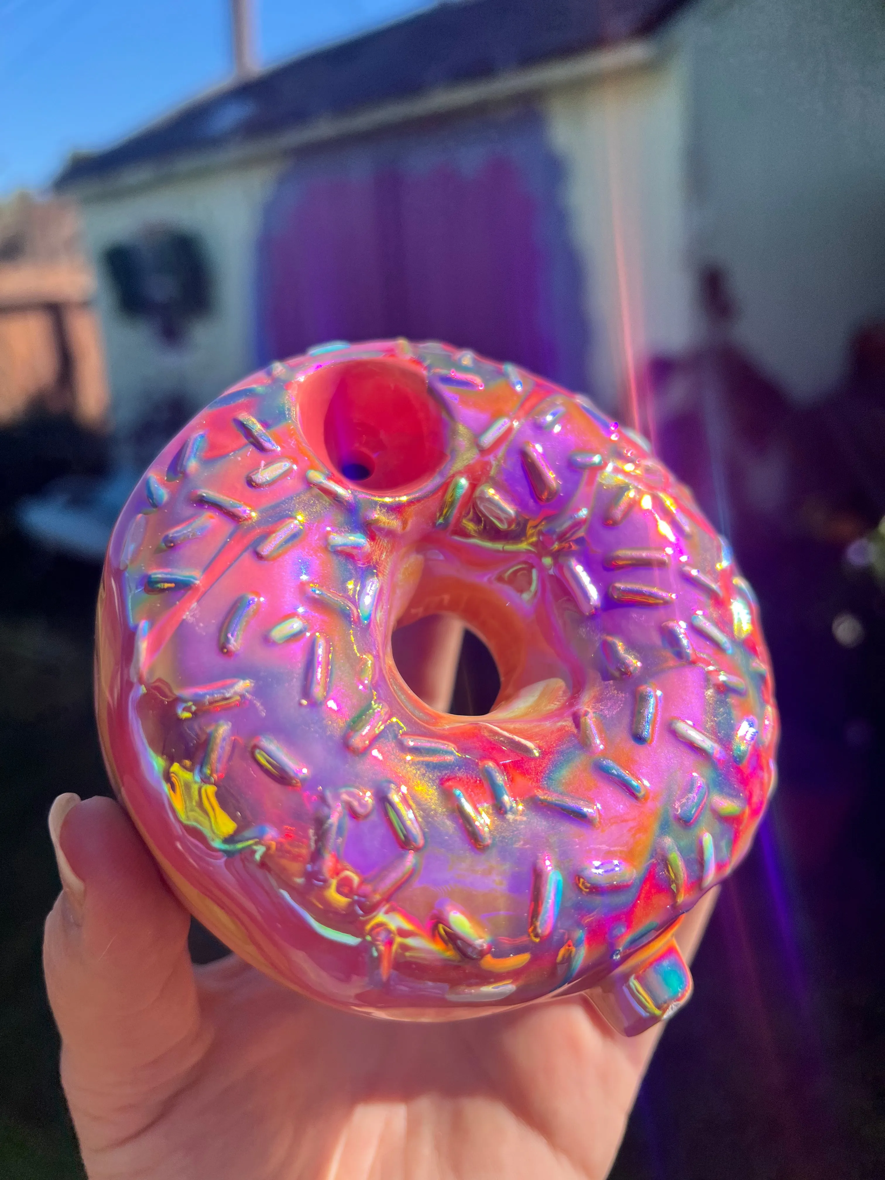 Rainbow ceramic Donut!