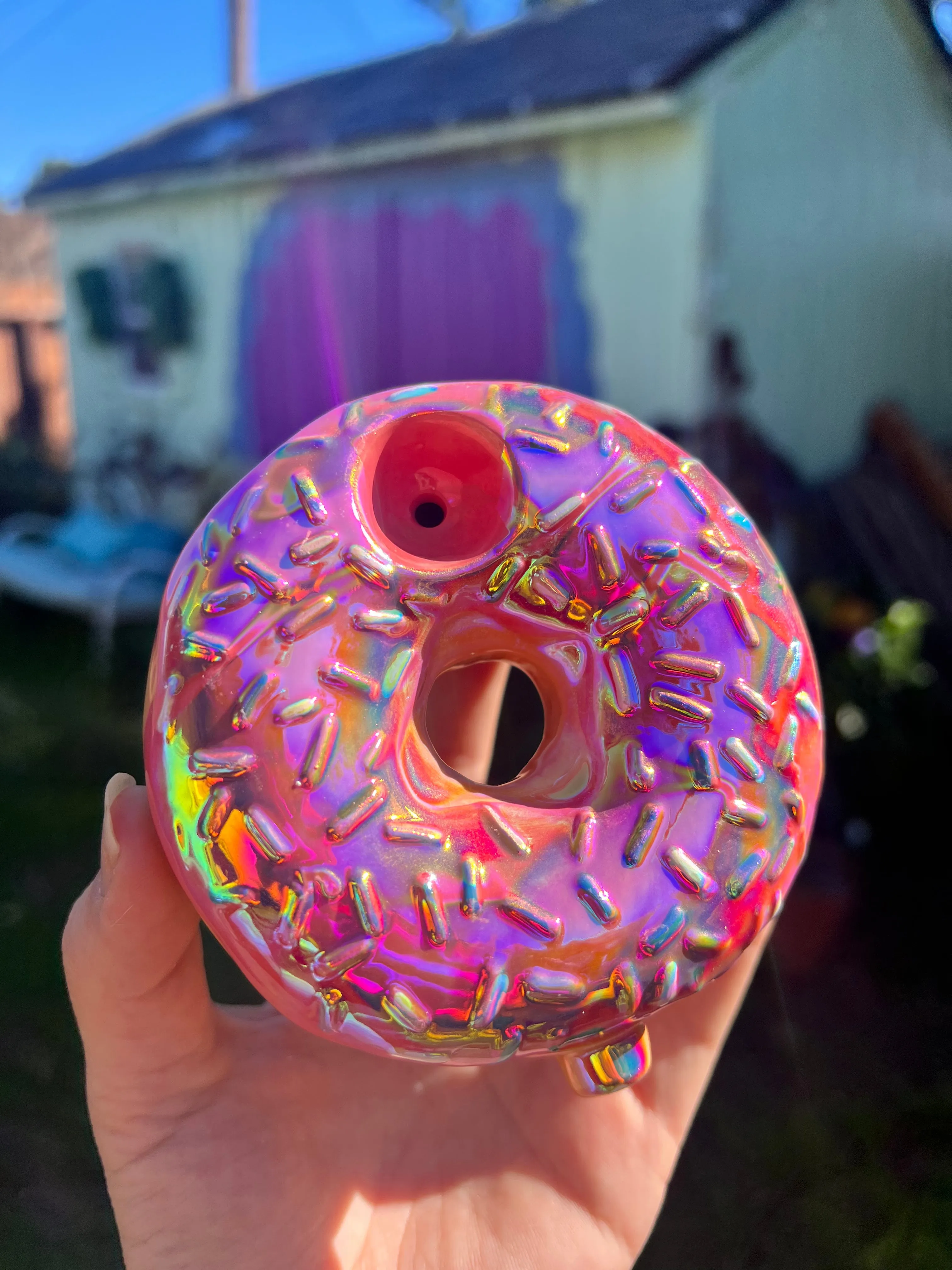 Rainbow ceramic Donut!