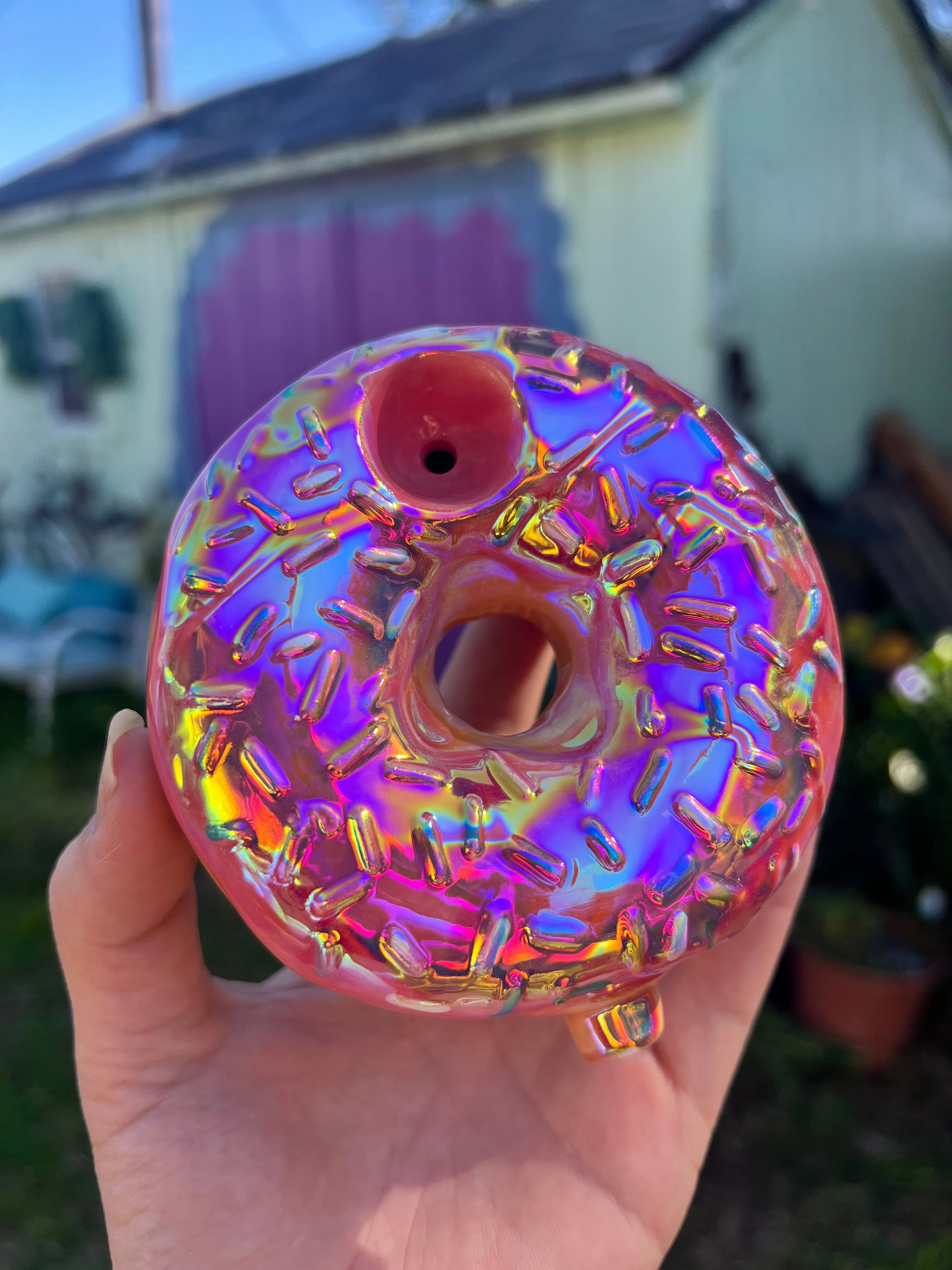 Rainbow ceramic Donut!