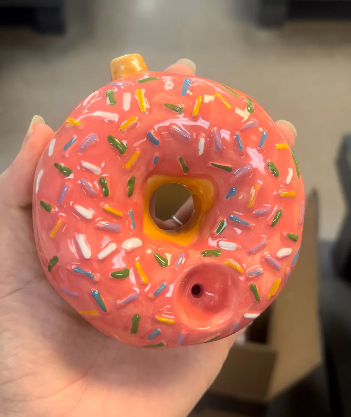 Rainbow ceramic Donut!