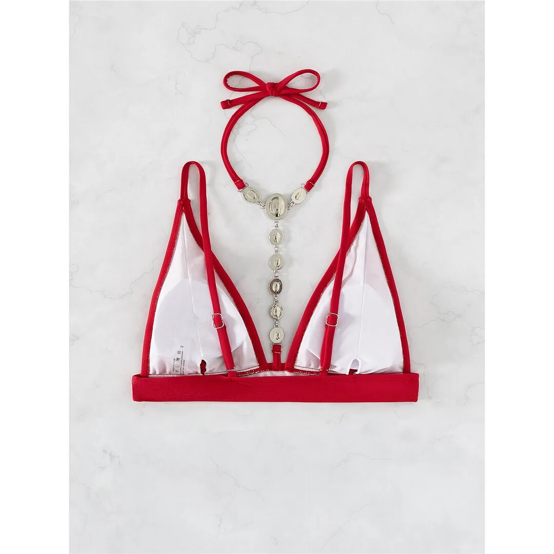 Red Diamond Deluxe Extreme Mini-Micro-Tanga-Bikini