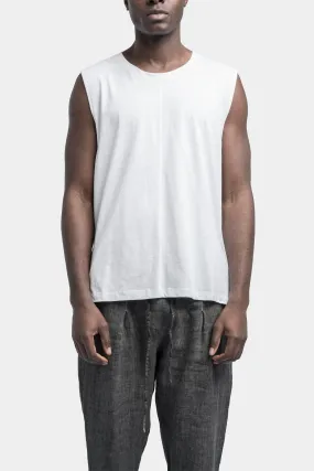 Regular cotton tank, White