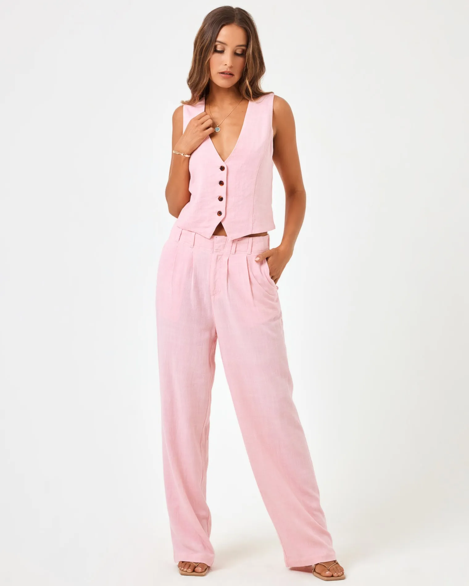 Rhodes Pant - Macaroon Pink