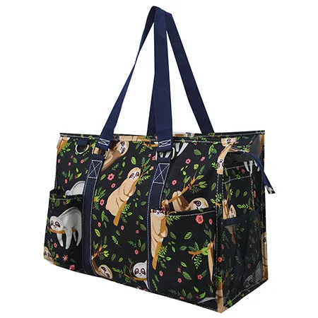 SALE! Sloth Life NGIL Zippered Caddy Organizer Tote Bag