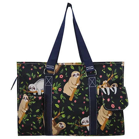 SALE! Sloth Life NGIL Zippered Caddy Organizer Tote Bag