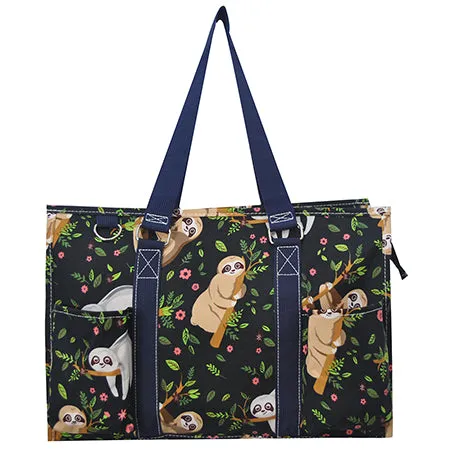 SALE! Sloth Life NGIL Zippered Caddy Organizer Tote Bag