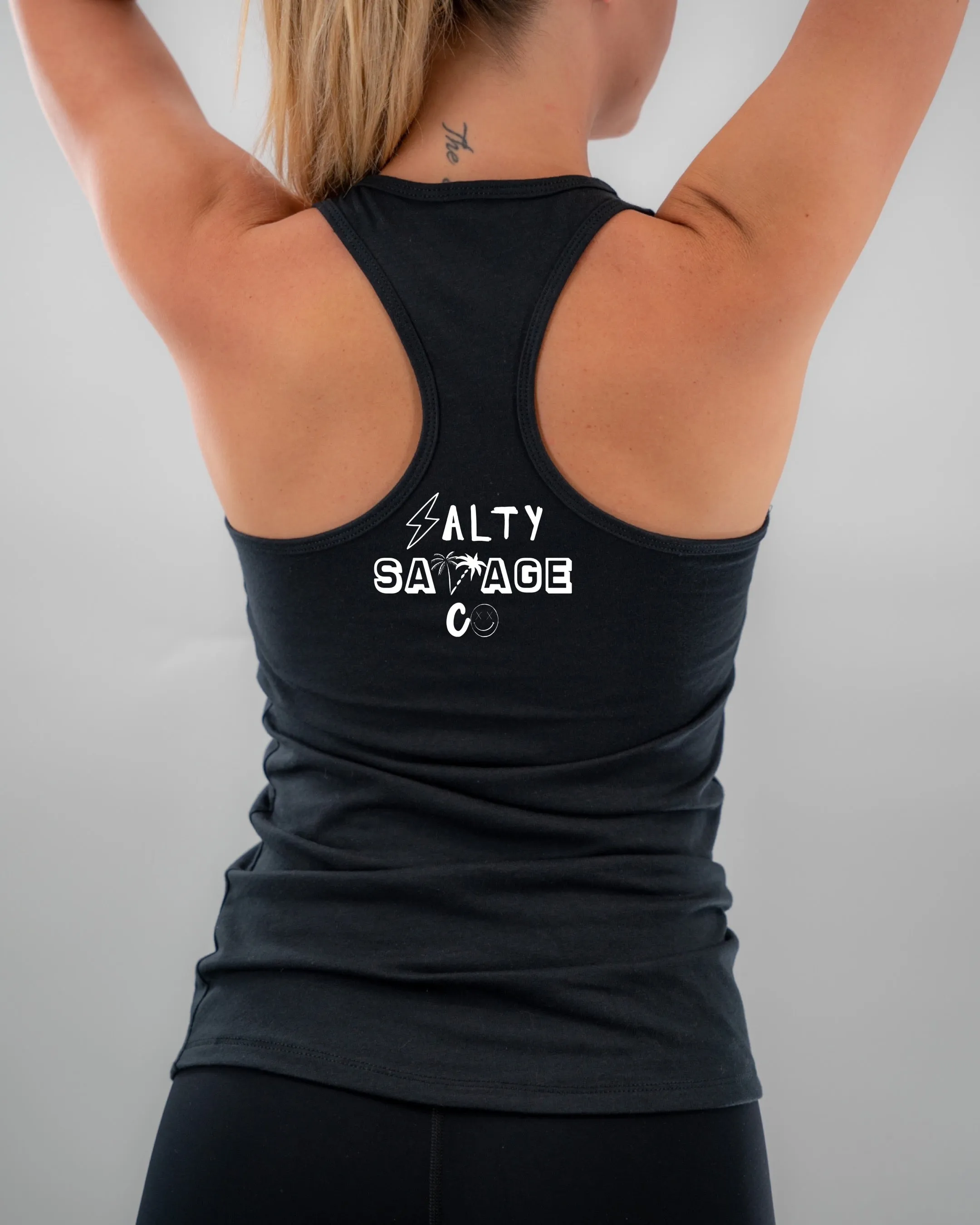 Salty Savage Ladies "MERICA" Racerback Tank