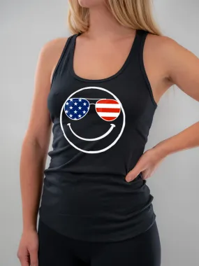 Salty Savage Ladies "MERICA" Racerback Tank