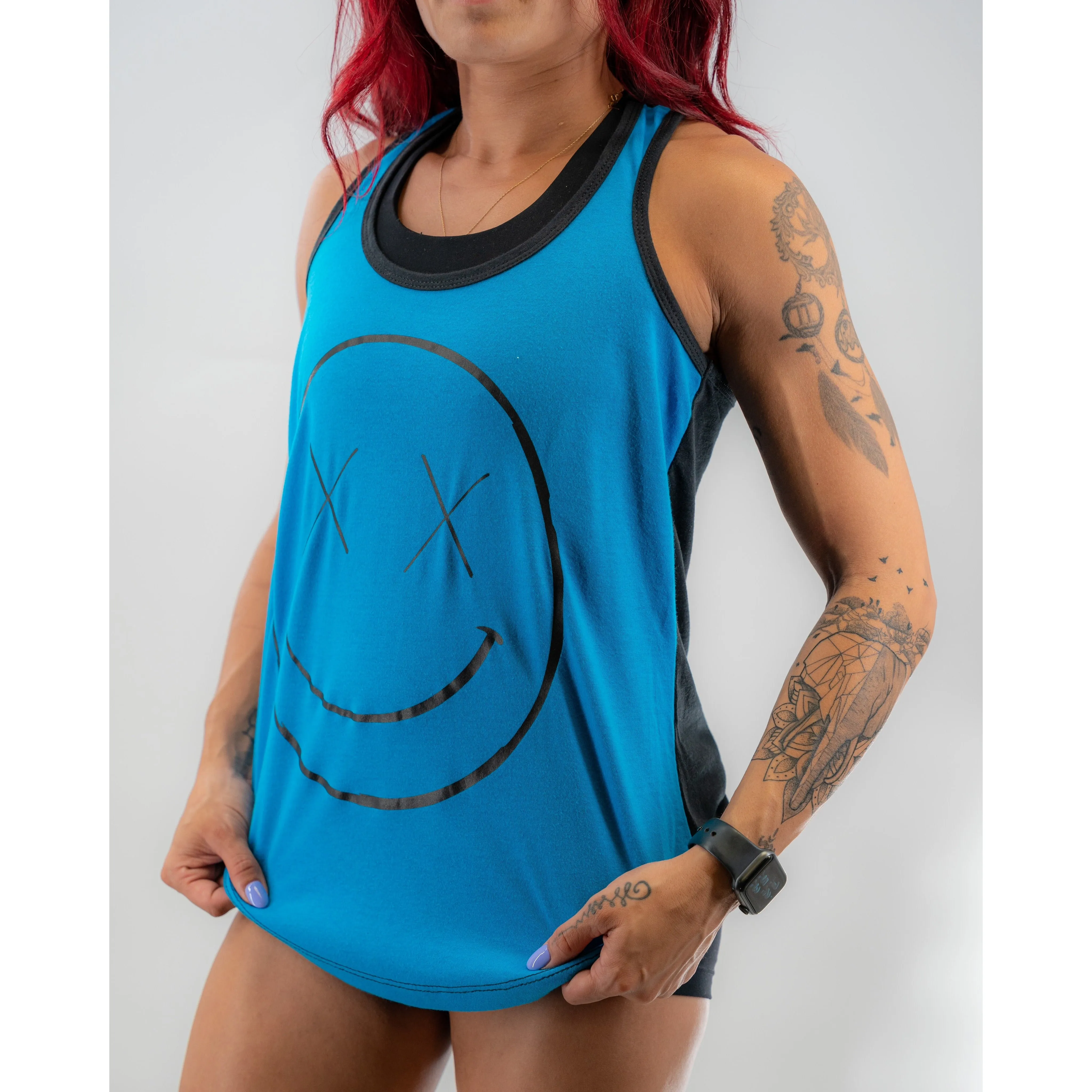 Salty Savage Ladies "OG Smile" Two Tone Racerback Tank