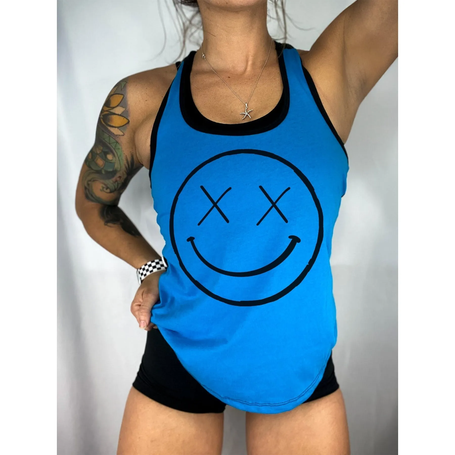 Salty Savage Ladies "OG Smile" Two Tone Racerback Tank