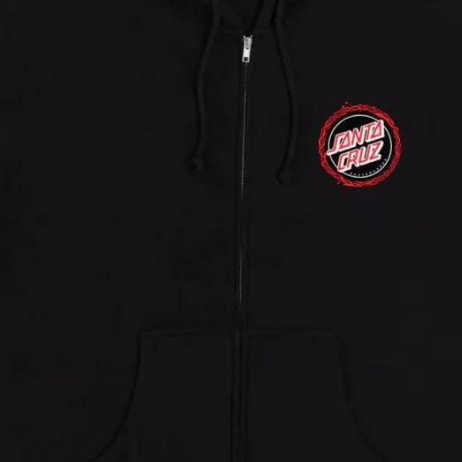 Santa Cruz Vessel Ringed Dot Mens Zip Hoodie Sweatshirt