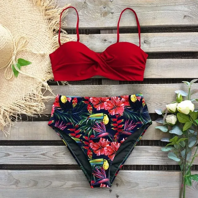 Sasha Bikini mit hoher Taille 