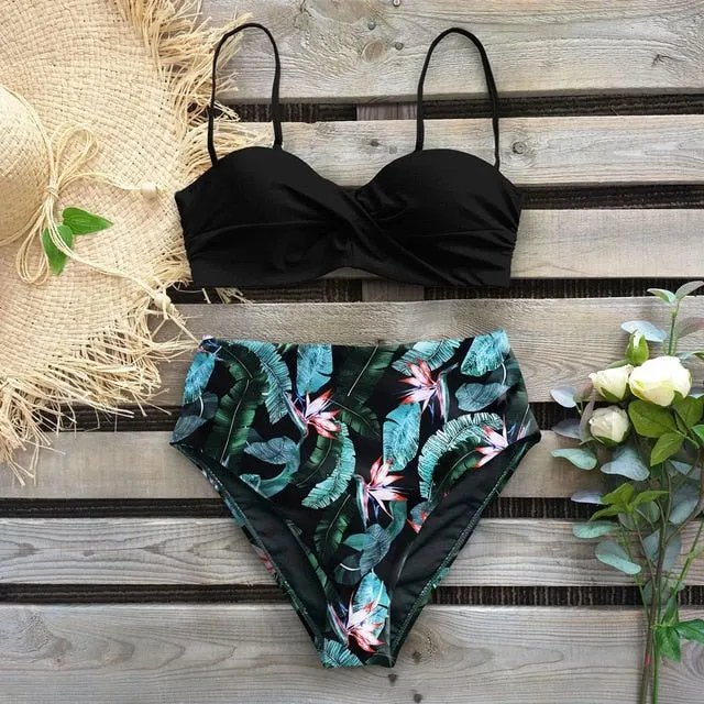 Sasha Bikini mit hoher Taille 