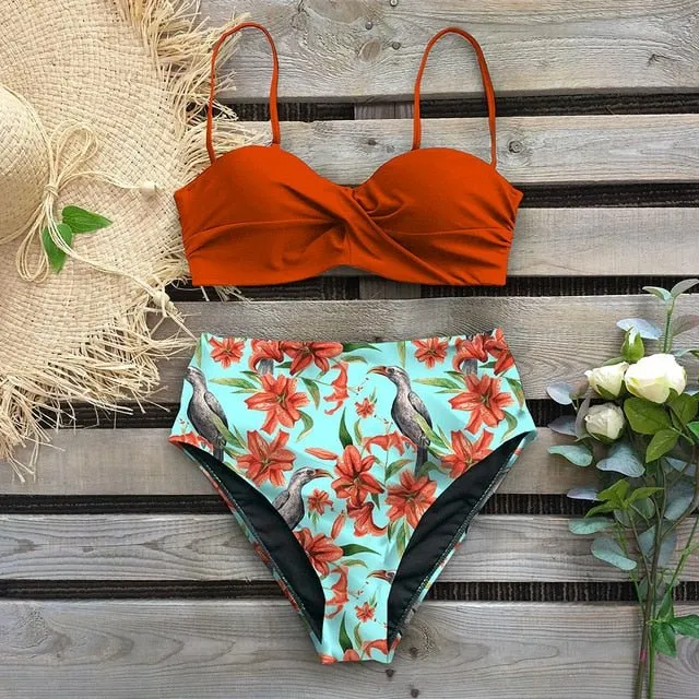 Sasha Bikini mit hoher Taille 