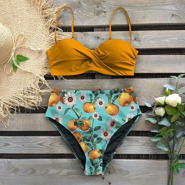 Sasha Bikini mit hoher Taille 