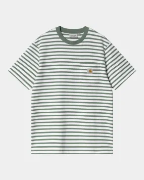 Seidler Stripe Pocket T-Shirt | Park / White