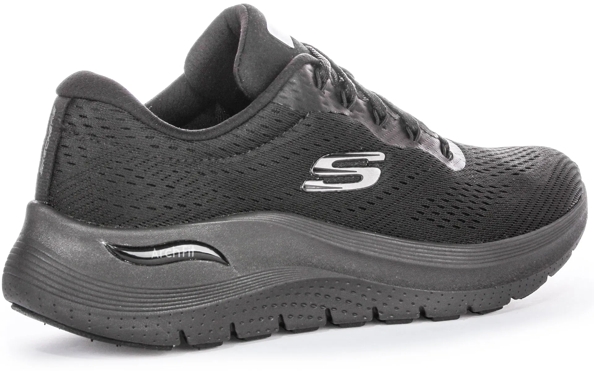 Skechers Arch Fit 2 Big Leaugue In All Black For Women