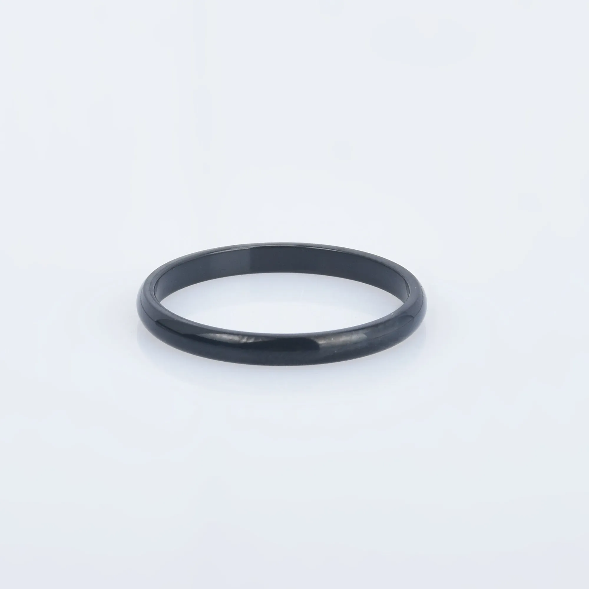 Smooth Titanium steel Ring 2mm width Stainless Steel Simple Wedding Couples Rings Round Ring Wholesale 1pcs 10288