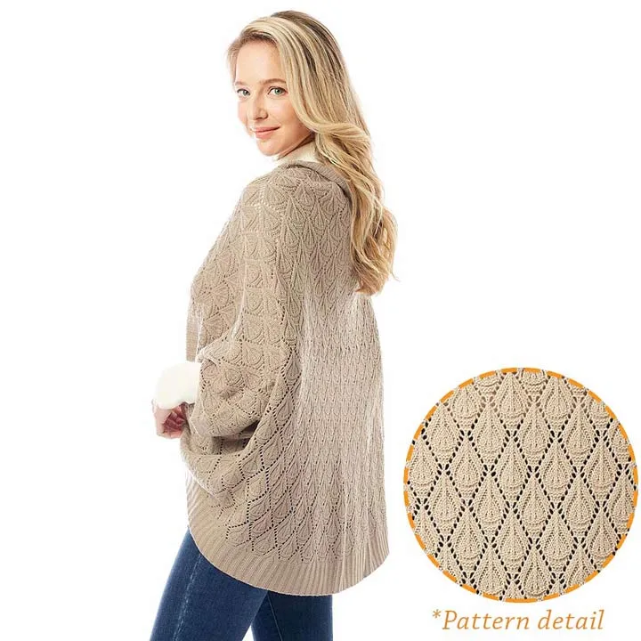 Soft Patterned Crochet Shrug