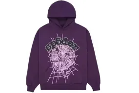 Sp5der Web Hoodie Purple