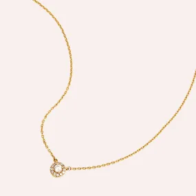 Sparkling Star Halo Diamond Necklace