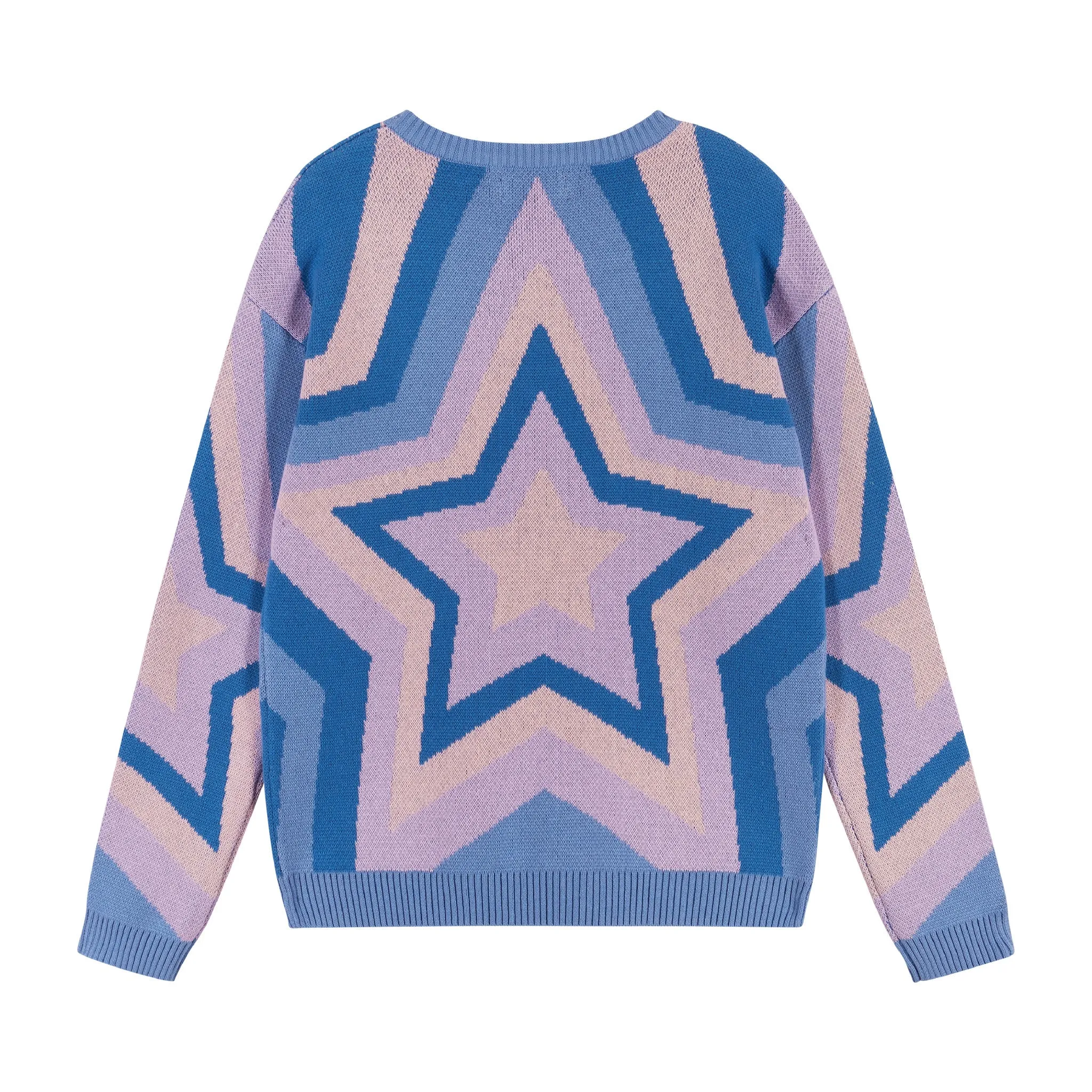 Star Stripe Sweater (Size 7 - 16 Years)  | Purple