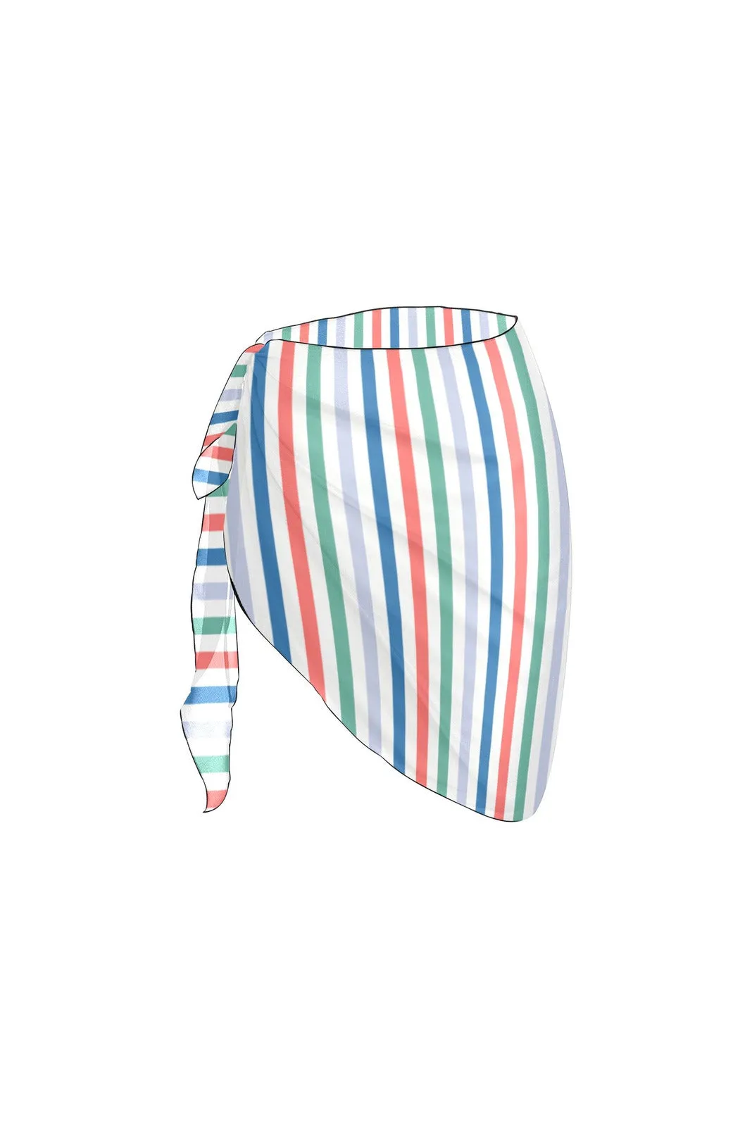 Striped Beach Sarong Wrap