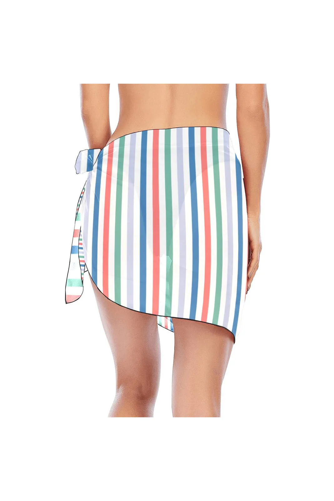 Striped Beach Sarong Wrap