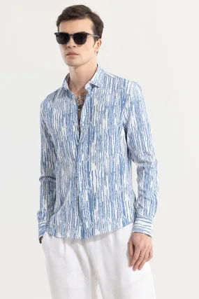 Strippy Lines Blue Shirt