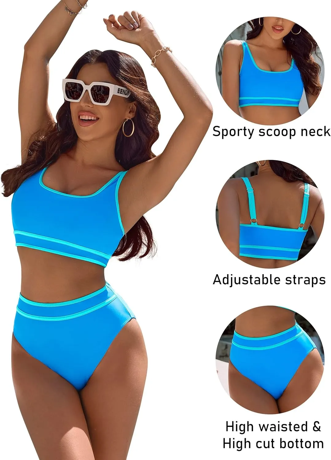 Sunset and Swim Ultimate Sommer-Bikini – Blau 