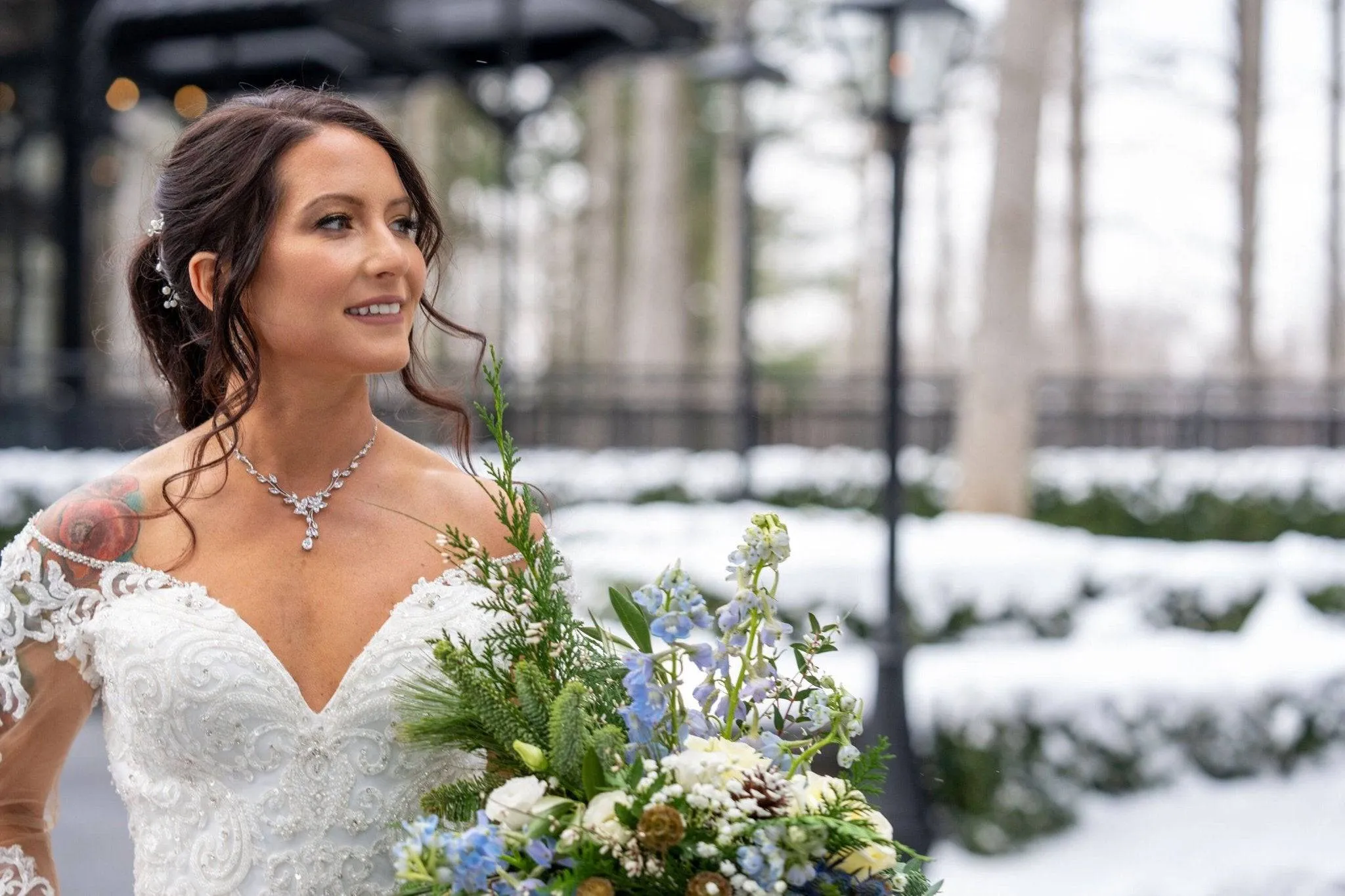 Swarovski Crystal Flower Vine Leaves Necklace, Long Bridal Jewelry, Bridal Earrings And Necklace, Statement Earrings Cz Necklace Set.