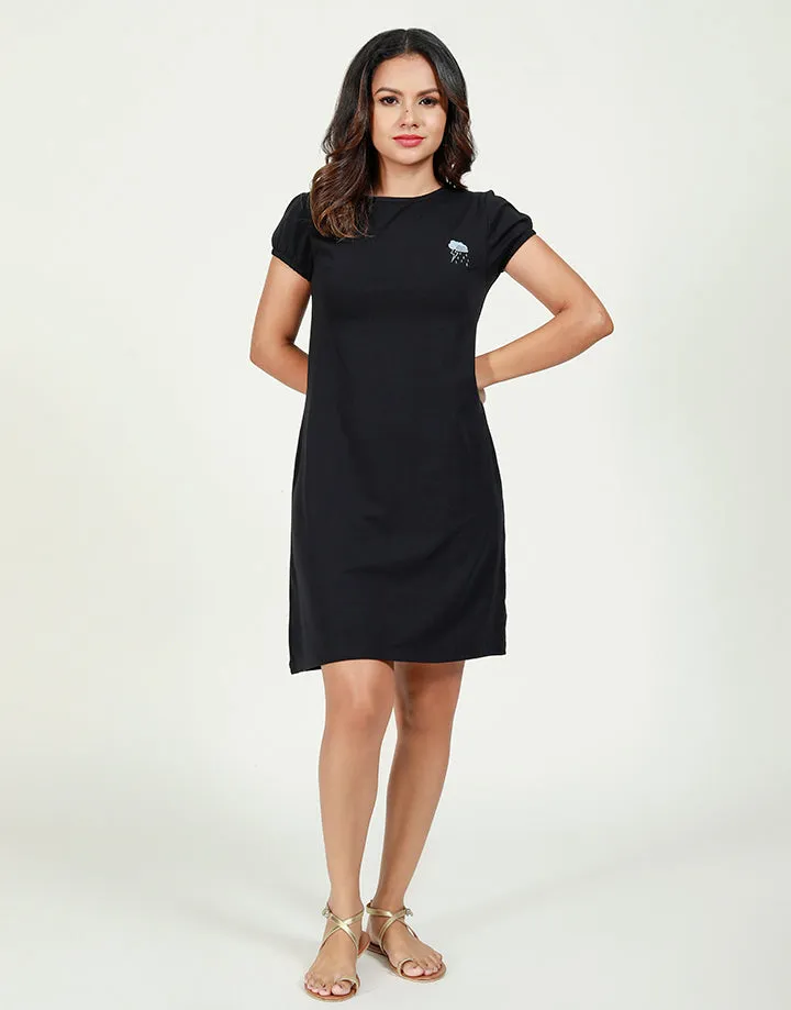 T-Shirt Dress with Embroidery