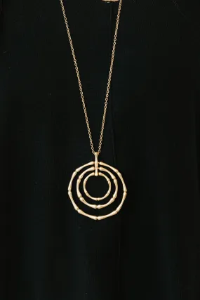 This Is The Move Gold Pendant Necklace