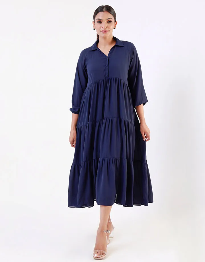 Tiered Dress with Long Sleeves