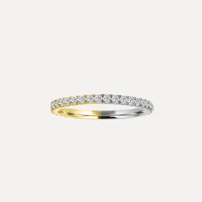 Two Tone Diamond Eternity Band