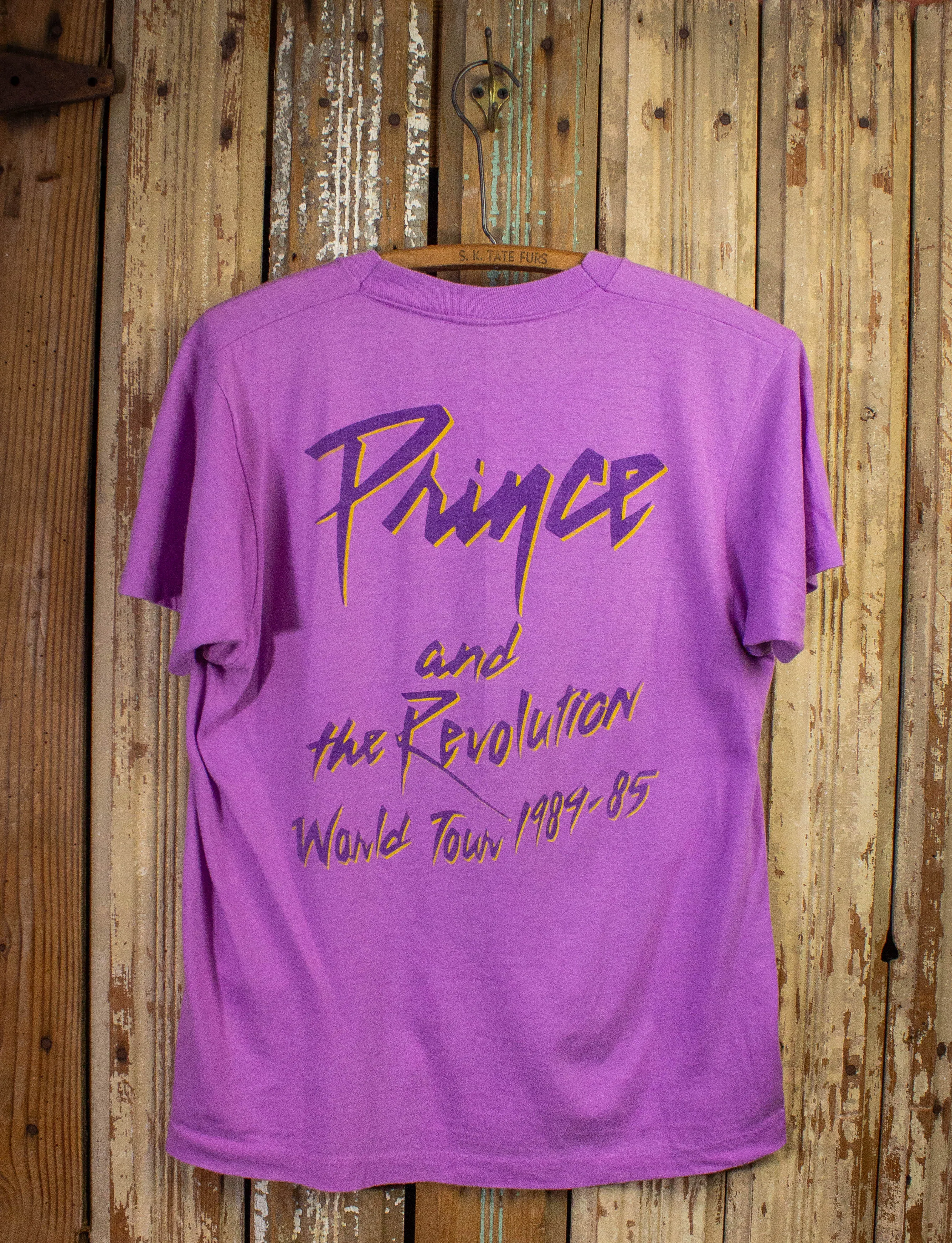 Vintage Prince Concert T Shirt World Tour 1984-85 Purple Medium