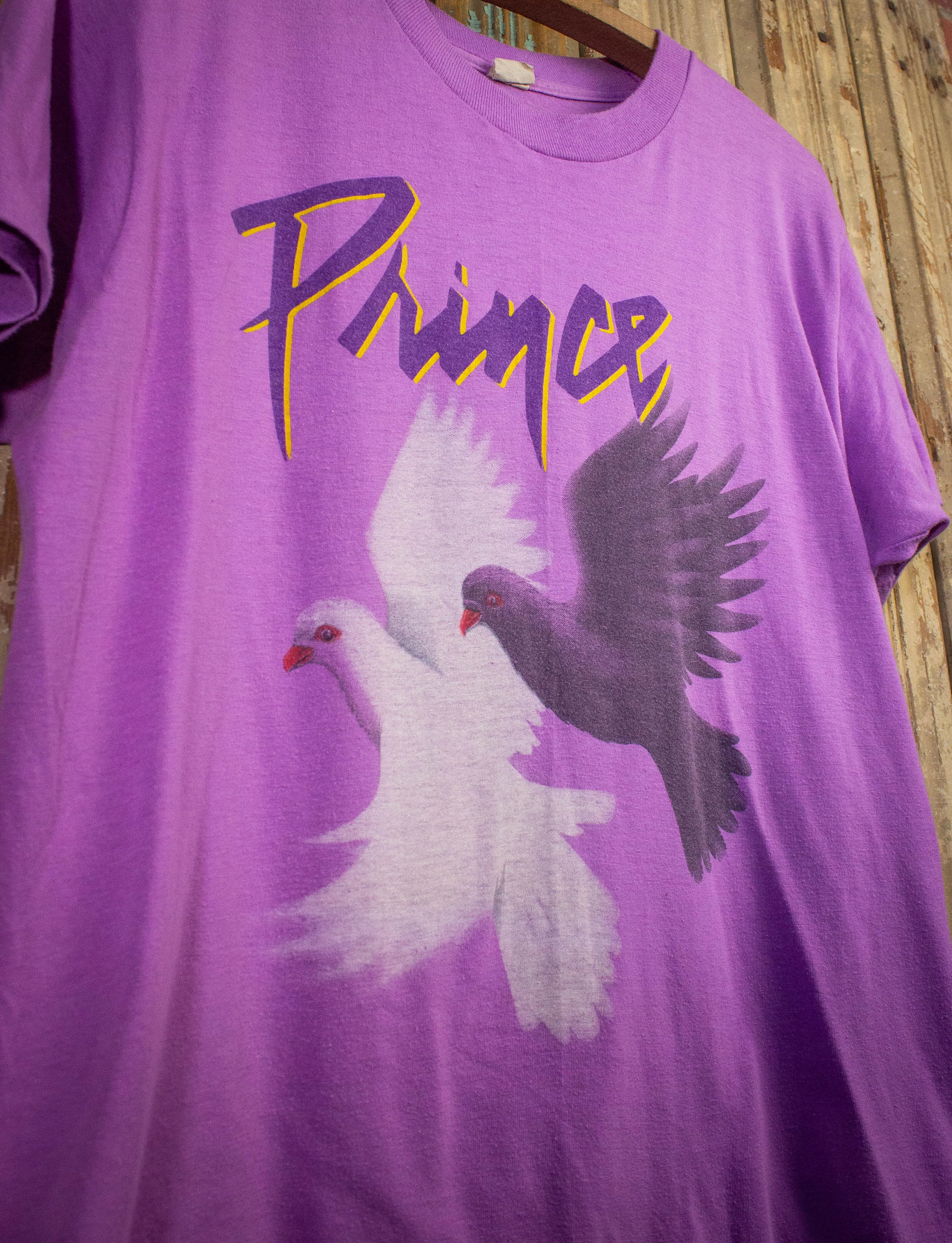 Vintage Prince Concert T Shirt World Tour 1984-85 Purple Medium