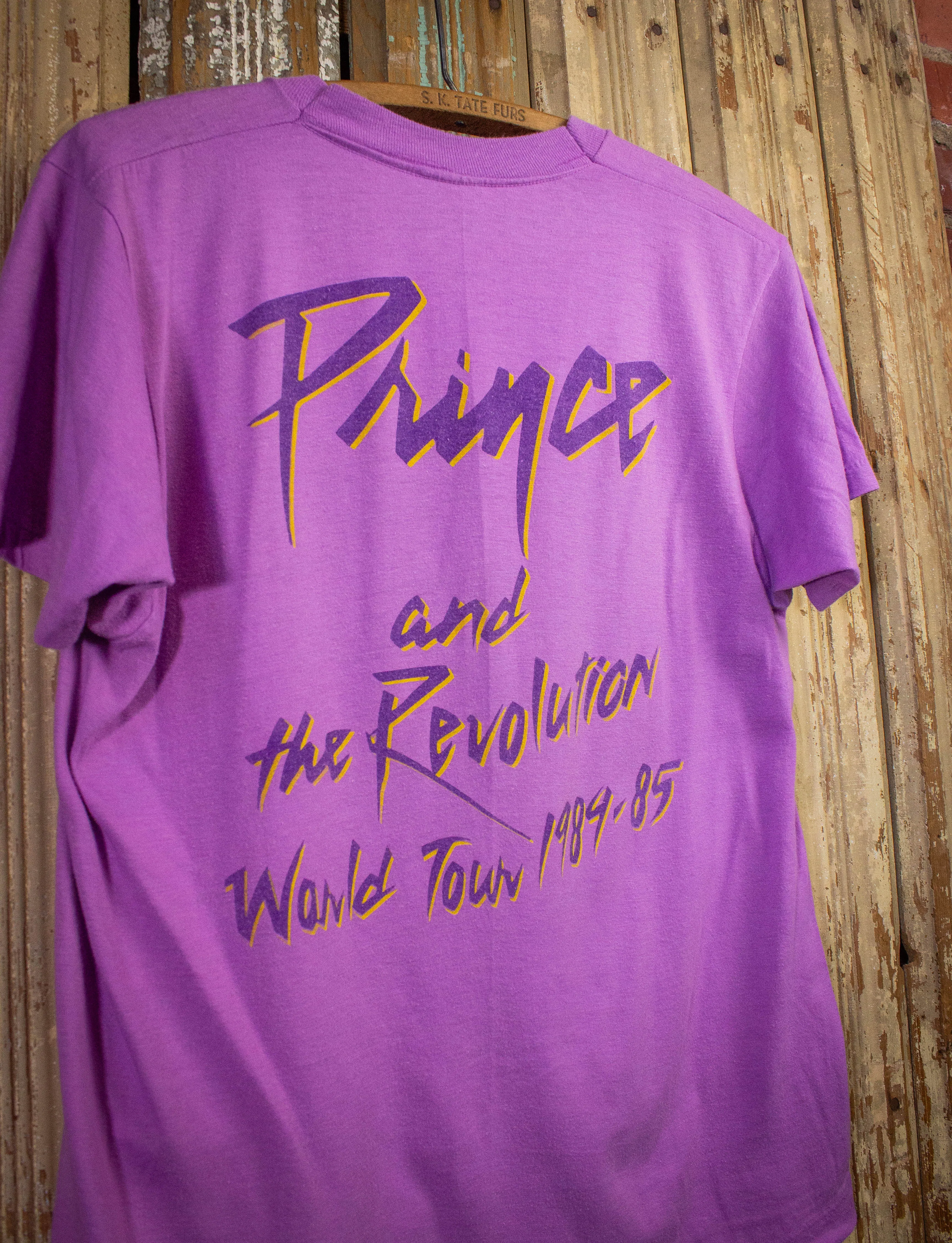 Vintage Prince Concert T Shirt World Tour 1984-85 Purple Medium