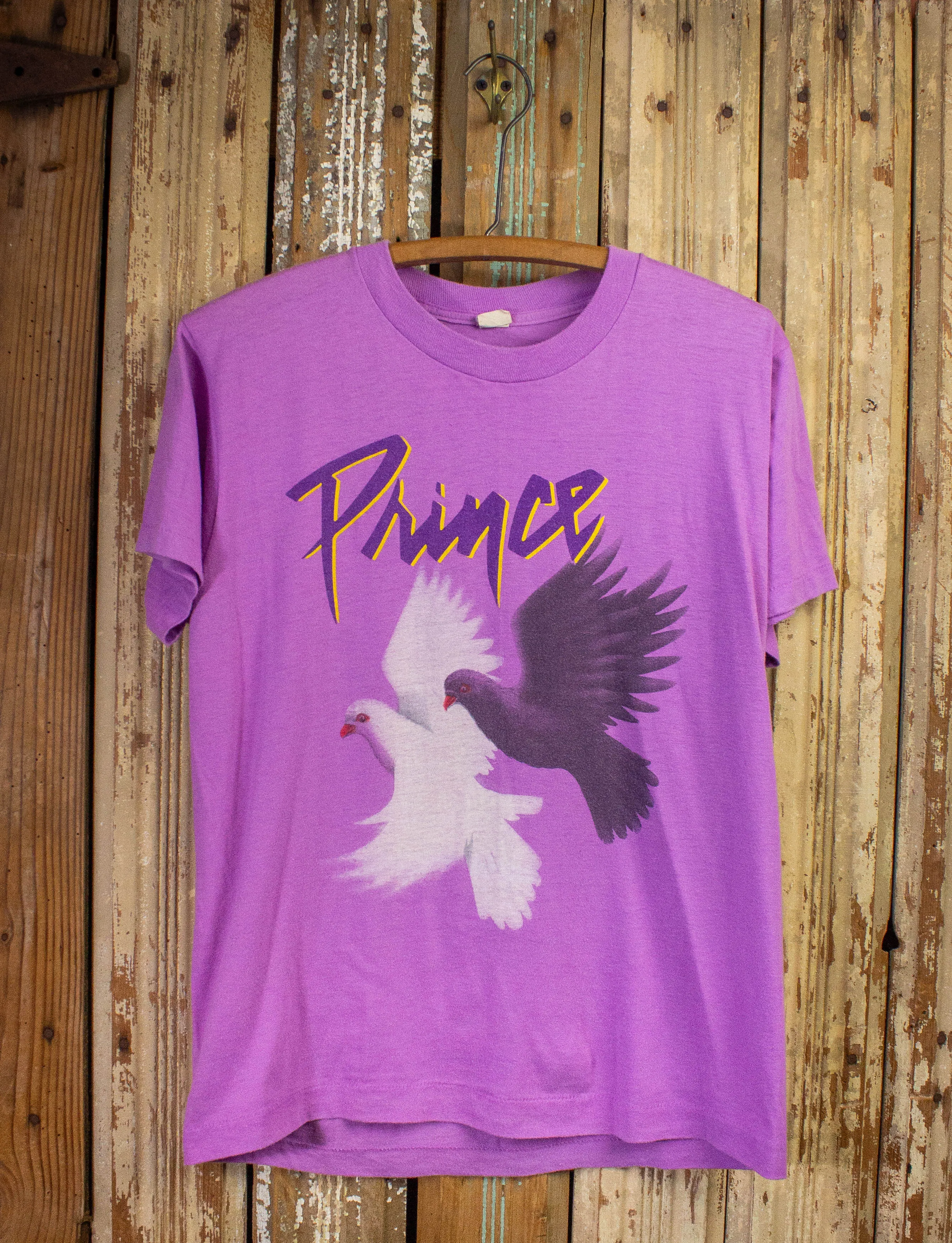 Vintage Prince Concert T Shirt World Tour 1984-85 Purple Medium