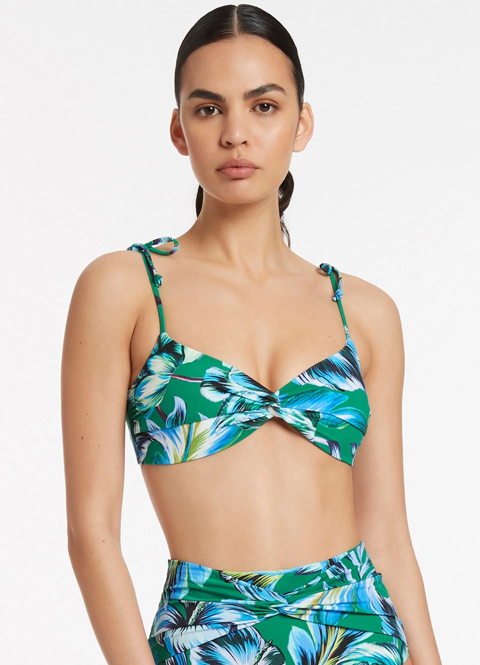 Viva Twist Front Top - Emerald