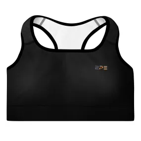 White Black Sports Bra