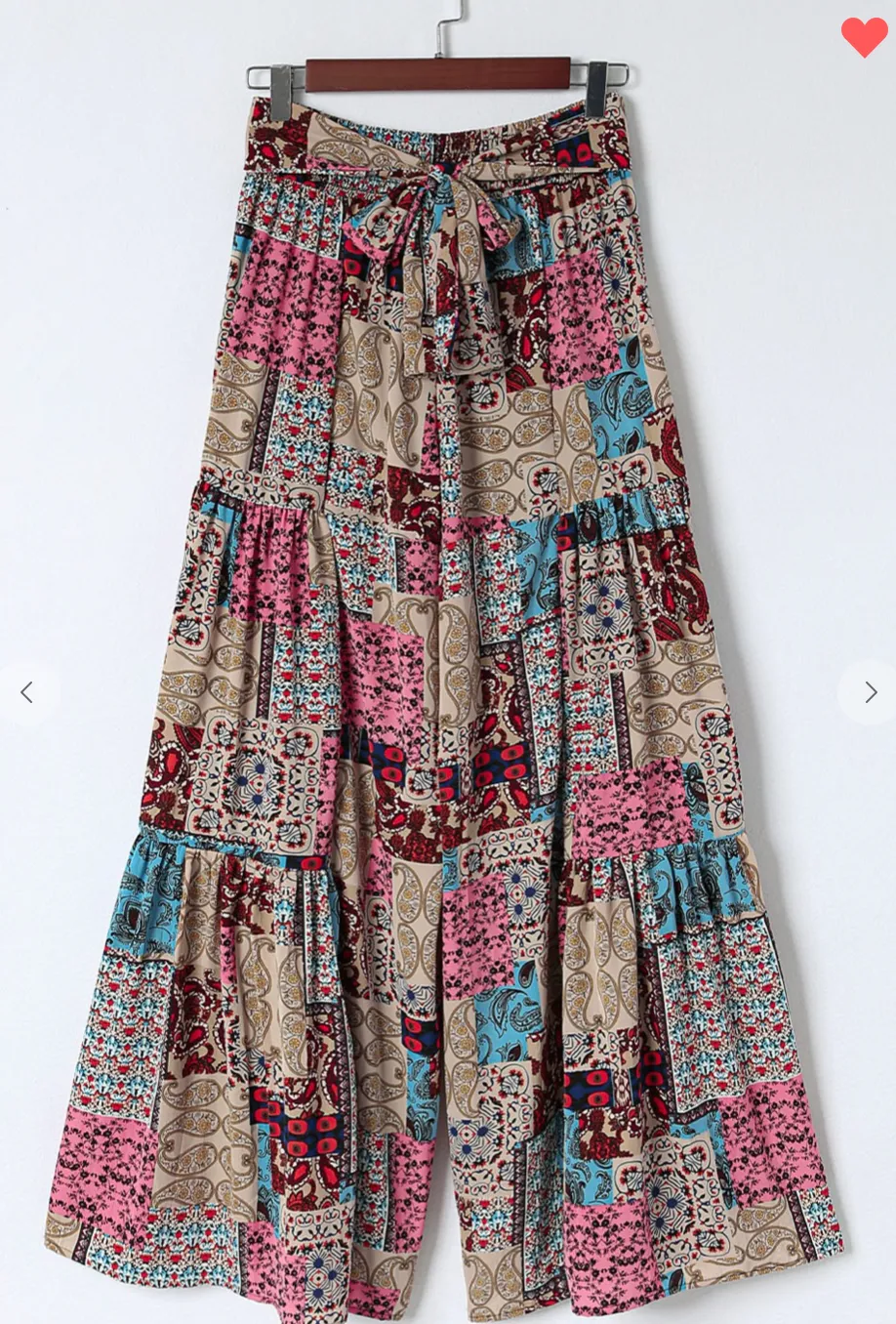 Wide Leg Boho Paisley