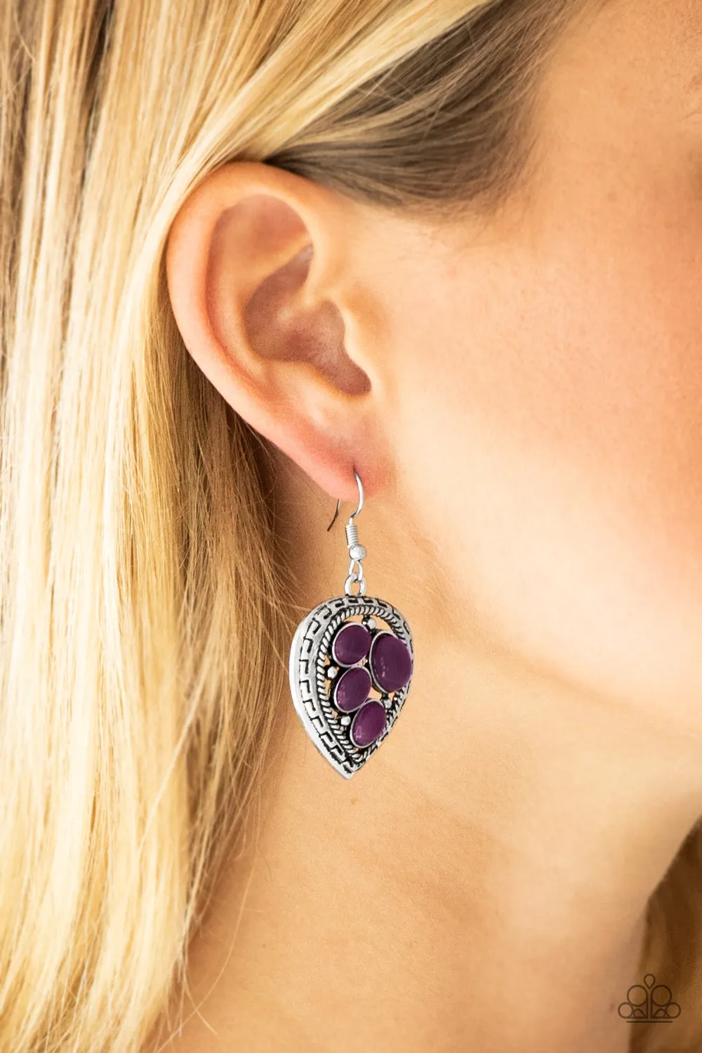 Wild Heart Wonder Purple Earrings