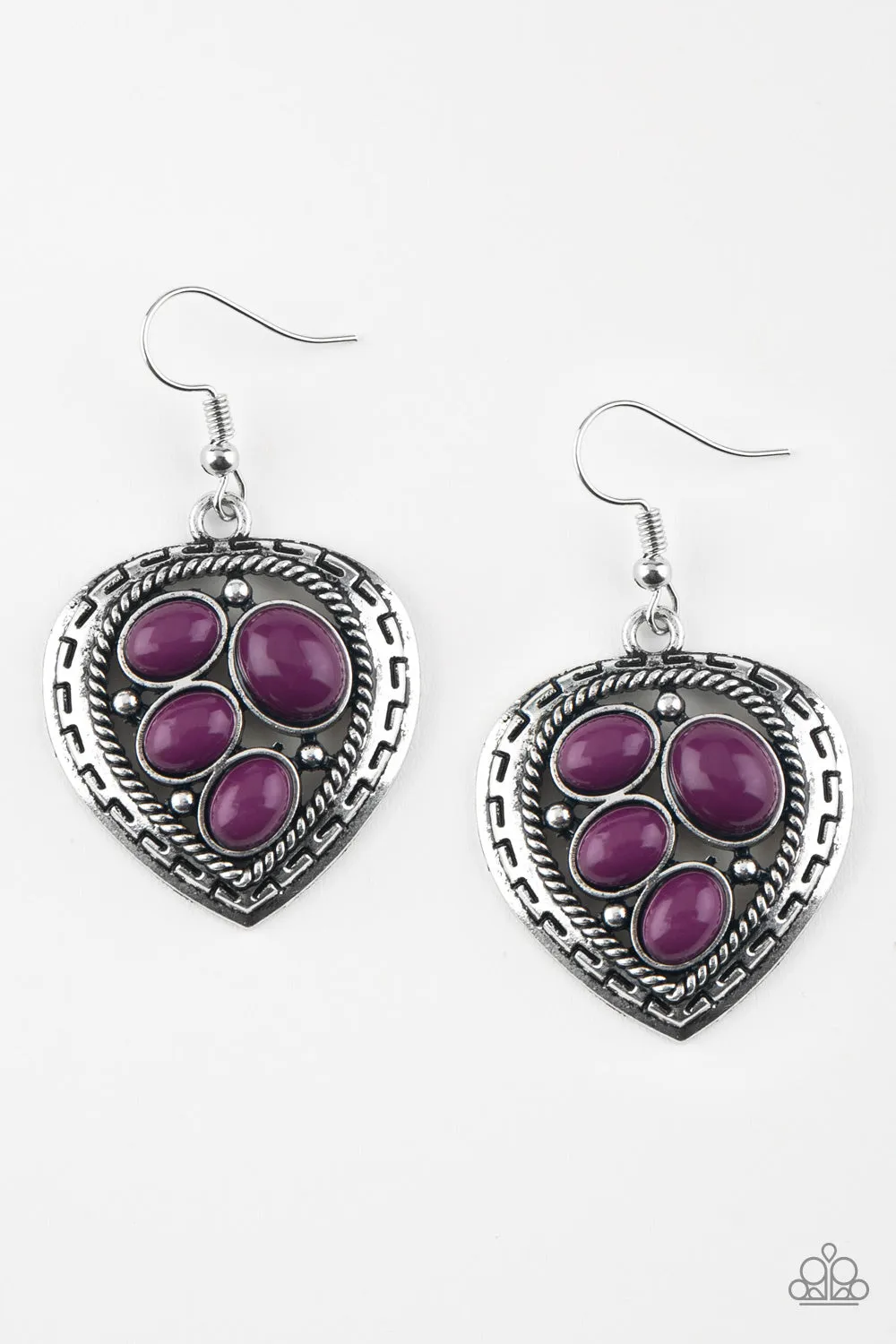 Wild Heart Wonder Purple Earrings