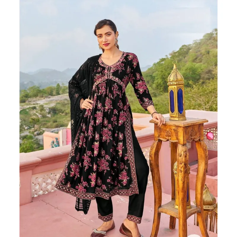 Women's Alia cut Kurtis Pant with Dupatta