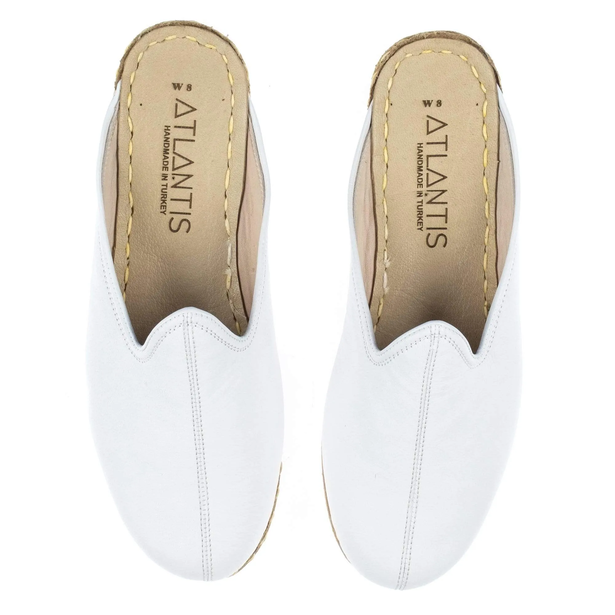 Women's White Slippers