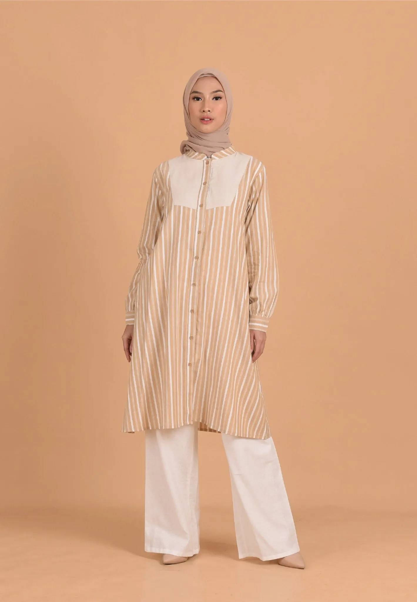 Yula Tunic - Yellow Stripe